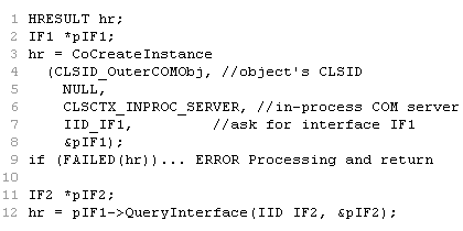 Declares an HRESULT to use for COM return values. 