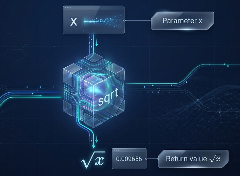 The sqrt Function as a Black Box
