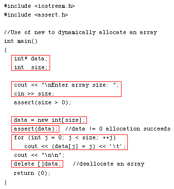 C++ dynamic Array