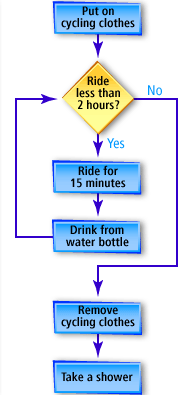 Repetition construct  represented within a flowchart