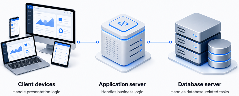 Three-Tiered Client–Server Architecture