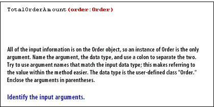 2) Identify the input arguments.