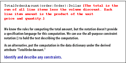 4) Identify and describe any constraints.